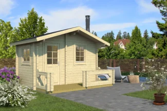 Drvena finska sauna Piha-Tuuri 12